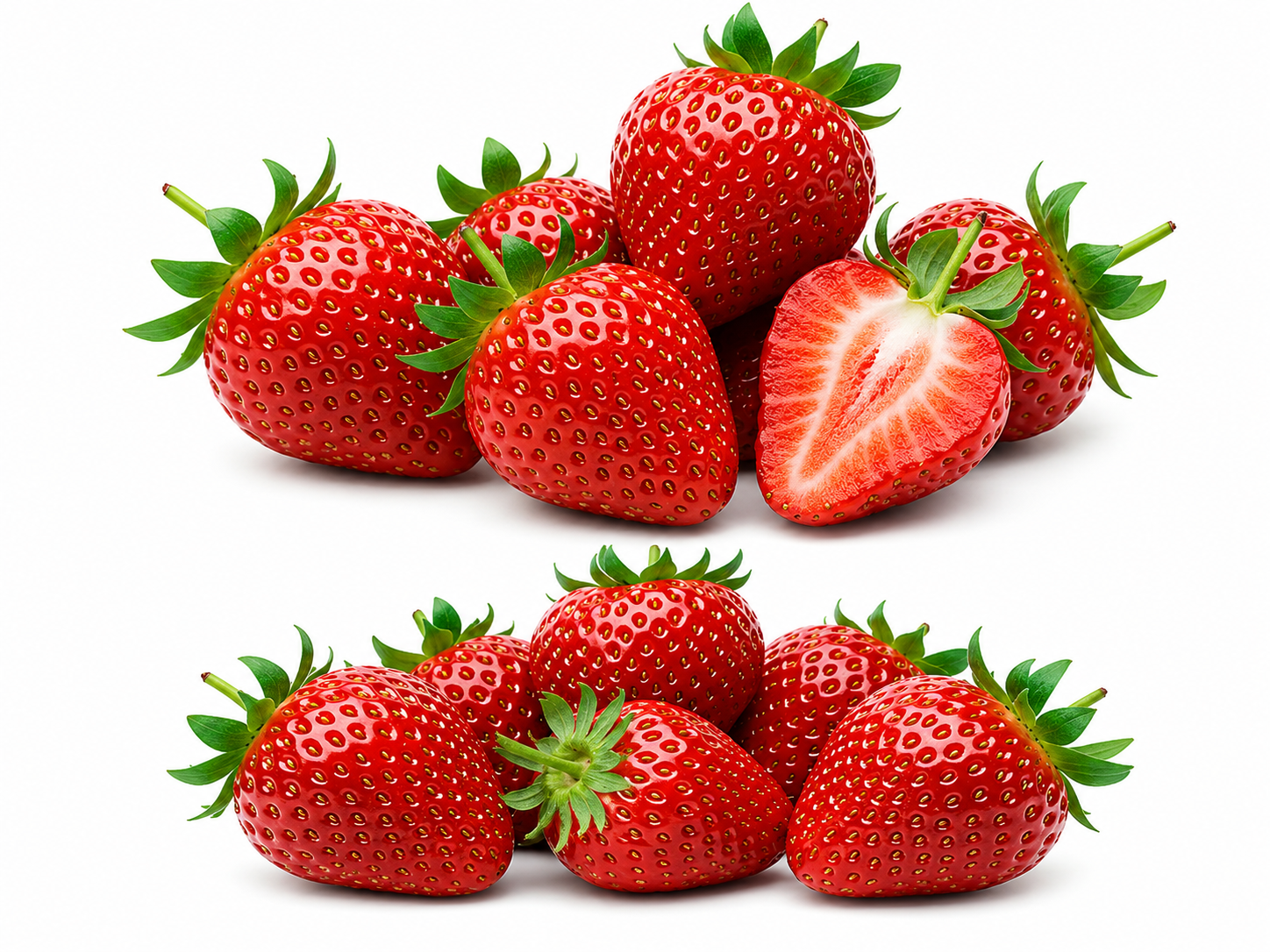 Fresh Egyptian strawberries packed for export